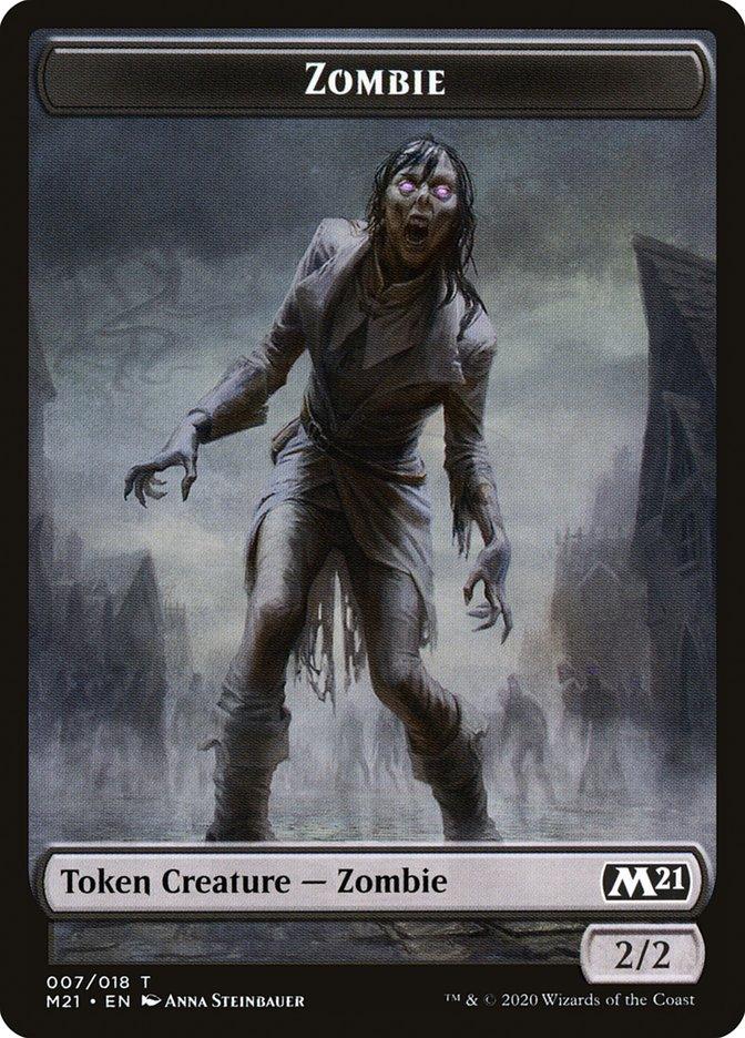 Weird // Zombie Double-Sided Token [Core Set 2021 Tokens] - Paradise Hobbies LLC