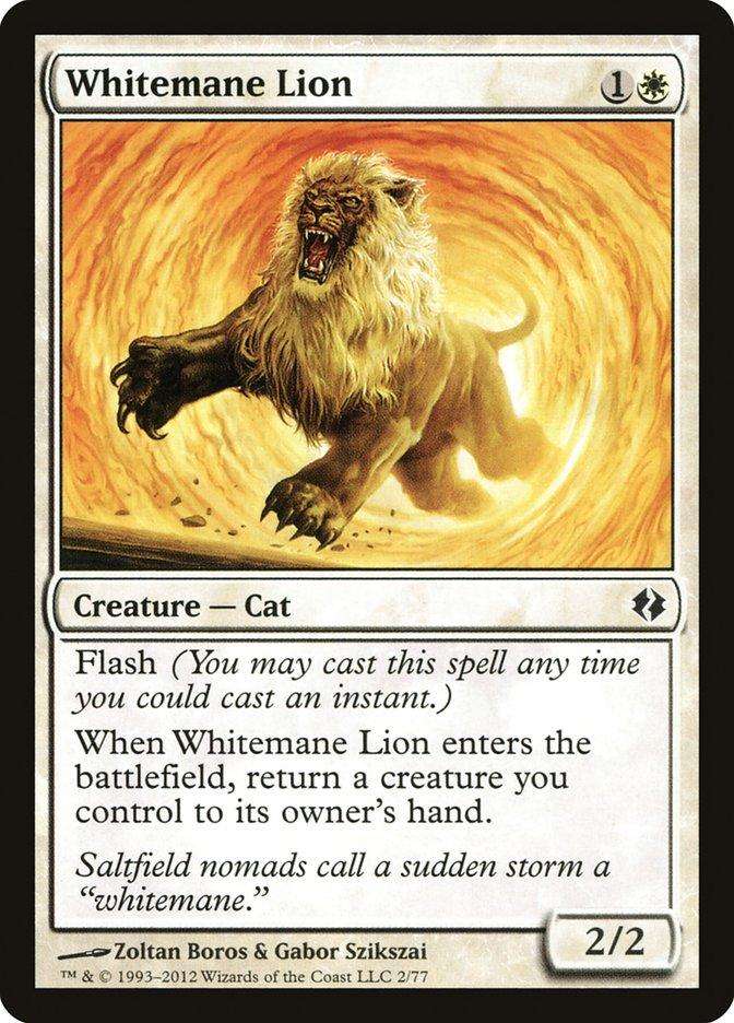 Whitemane Lion [Duel Decks: Venser vs. Koth] - Paradise Hobbies LLC