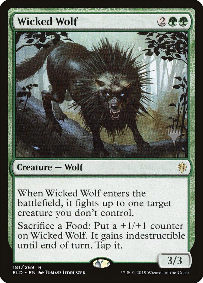 Wicked Wolf (Promo Pack) [Throne of Eldraine Promos] - Paradise Hobbies LLC