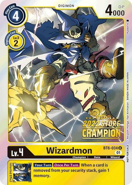 Wizardmon [BT6-034] (2022 Store Champion) [Double Diamond Promos] - Paradise Hobbies LLC