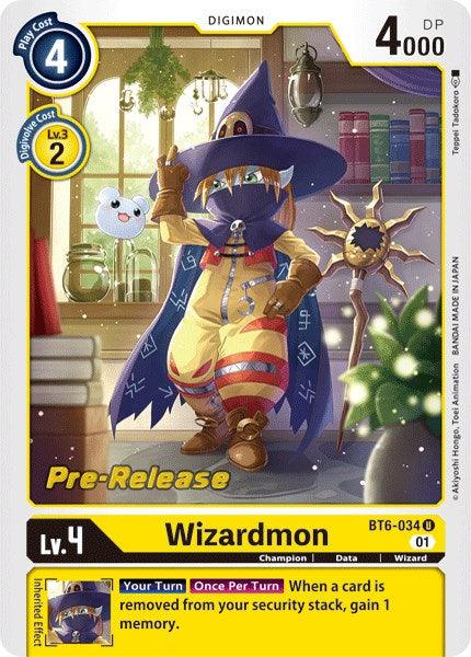 Wizardmon [BT6-034] [Double Diamond Pre-Release Cards] - Paradise Hobbies LLC