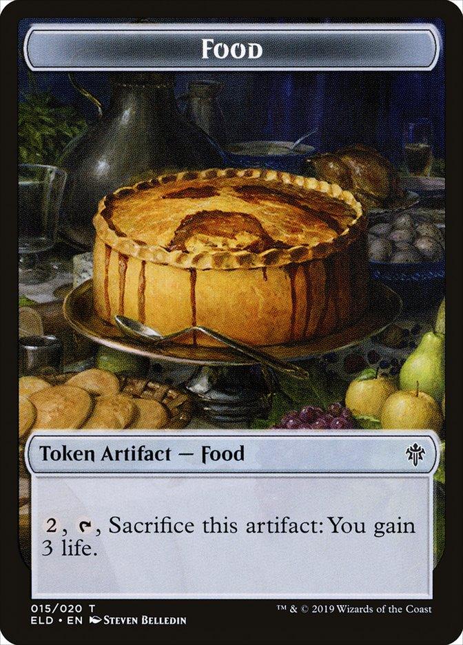 Wolf // Food (15) Double-Sided Token [Throne of Eldraine Tokens] - Paradise Hobbies LLC