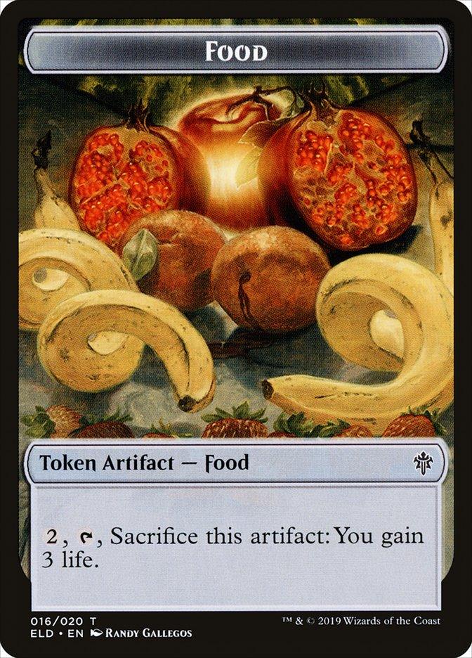 Wolf // Food (16) Double-Sided Token [Throne of Eldraine Tokens] - Paradise Hobbies LLC