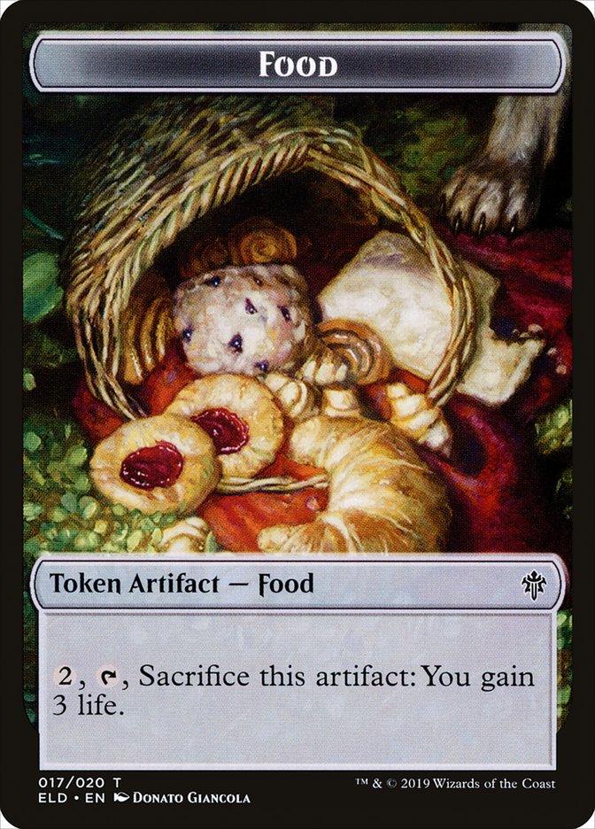 Wolf // Food (17) Double-Sided Token [Throne of Eldraine Tokens] - Paradise Hobbies LLC