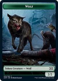 Wolf // Golem Double-Sided Token [Double Masters Tokens] - Paradise Hobbies LLC