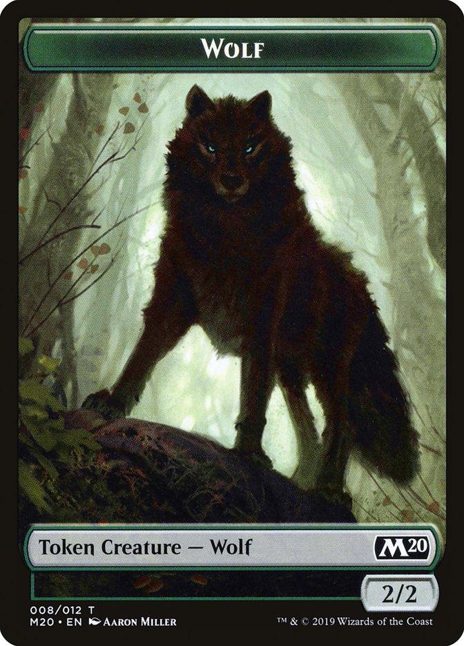 Wolf Token [Core Set 2020 Tokens] - Paradise Hobbies LLC