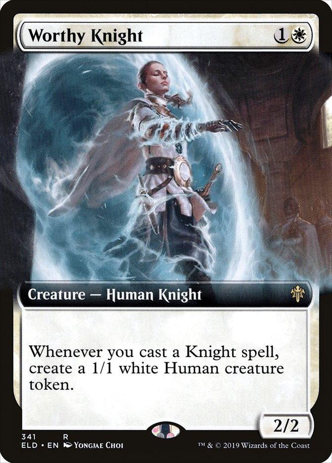 Worthy Knight (Extended Art) [Throne of Eldraine] - Paradise Hobbies LLC