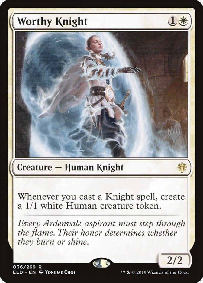 Worthy Knight (Promo Pack) [Throne of Eldraine Promos] - Paradise Hobbies LLC