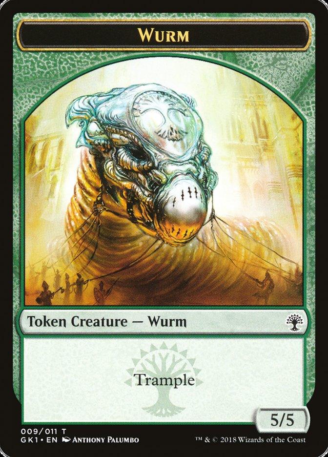 Wurm // Saproling Double-Sided Token [Guilds of Ravnica Guild Kit Tokens] - Paradise Hobbies LLC