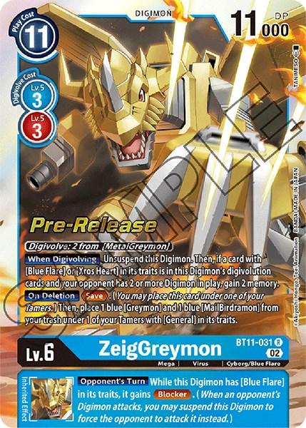 ZeigGreymon [BT11-031] [Dimensional Phase Pre-Release Promos] - Paradise Hobbies LLC