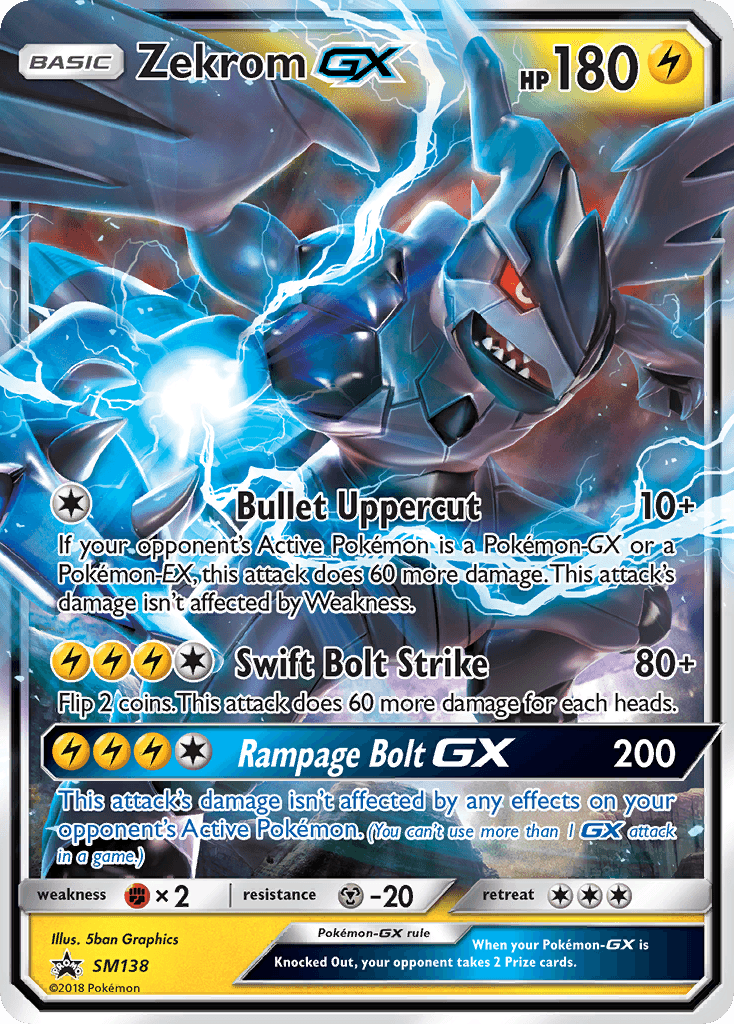 Zekrom GX (SM138) [Sun & Moon: Black Star Promos] - Paradise Hobbies LLC