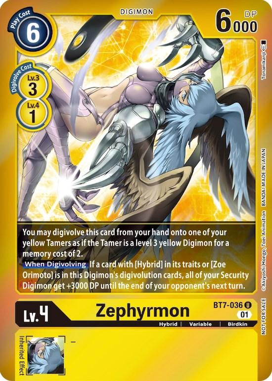 Zephyrmon [BT7-036] (Event Pack 3) [Next Adventure Promos] - Paradise Hobbies LLC