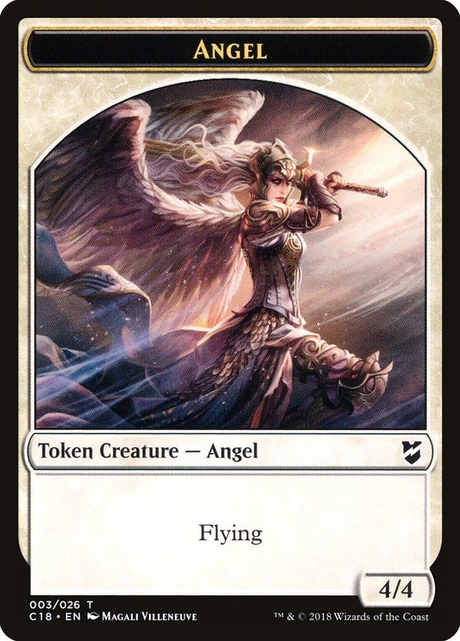 Zombie // Angel Double-Sided Token [Commander 2018 Tokens] - Paradise Hobbies LLC