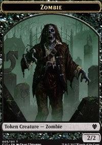 Zombie // Gold Double-Sided Token [Commander 2017 Tokens] - Paradise Hobbies LLC