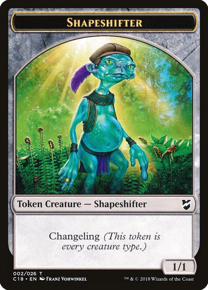 Zombie // Shapeshifter Double-Sided Token [Commander 2018 Tokens] - Paradise Hobbies LLC