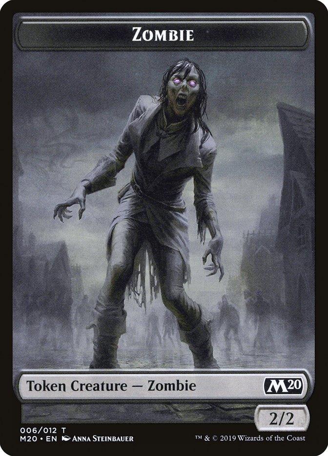 Zombie Token [Core Set 2020 Tokens] - Paradise Hobbies LLC