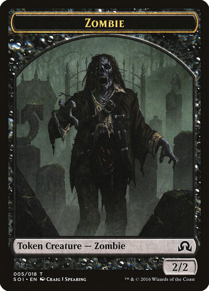 Zombie Token [Shadows over Innistrad Tokens] - Paradise Hobbies LLC