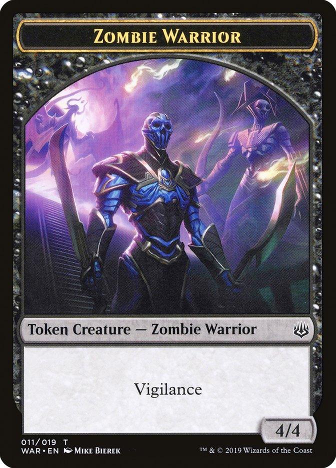 Zombie Warrior Token [War of the Spark Tokens] - Paradise Hobbies LLC