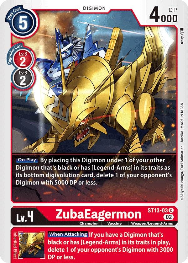 ZubaEagermon [ST13-03] [Starter Deck: Ragnaloardmon] - Paradise Hobbies LLC