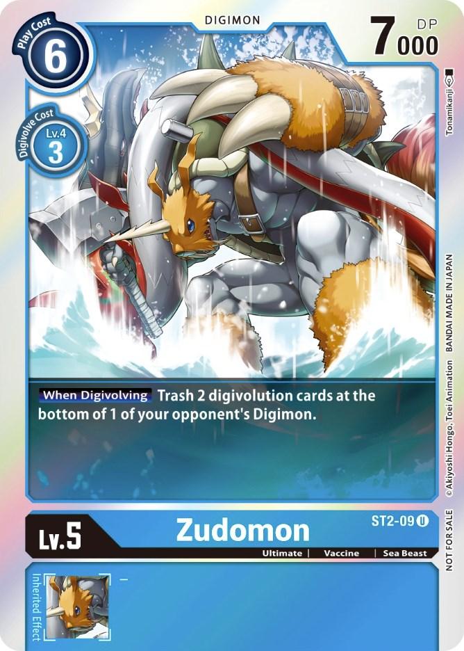 Zudomon [ST2-09] (Official Tournament Pack Vol. 6) [Starter Deck: Cocytus Blue Promos] - Paradise Hobbies LLC